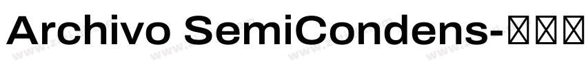 Archivo SemiCondens字体转换